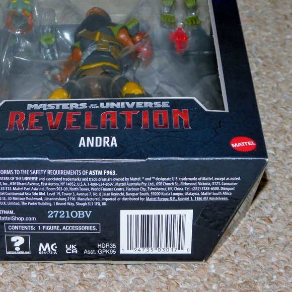 2021 Mattel Masters of the Universe Revelation 7" Masterverse Andra MIB New - Picture 8 of 10